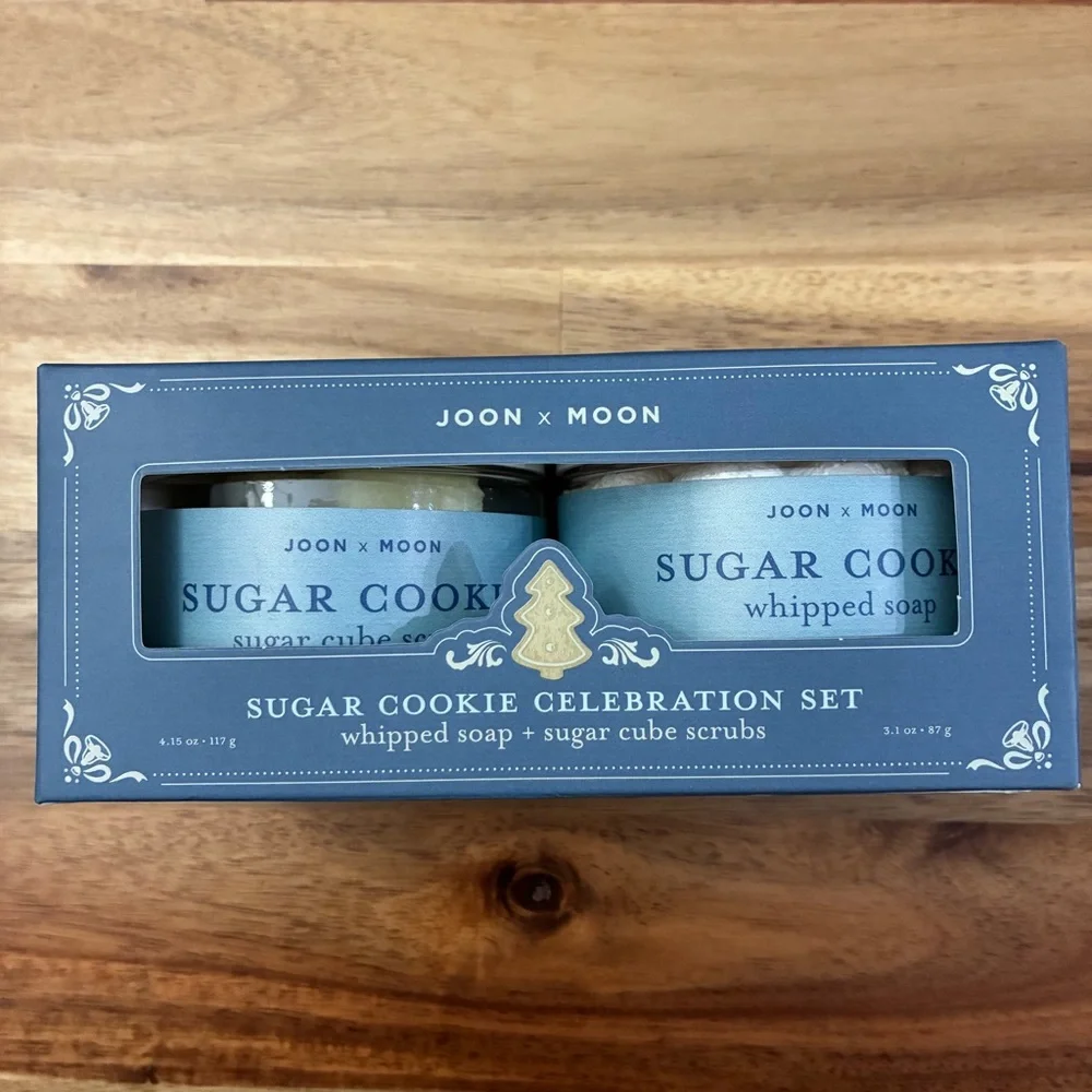 Joon X Moon Sugar Cookie Whipped Soap & Sugar Cube Scrubs Set New in Sealed Box